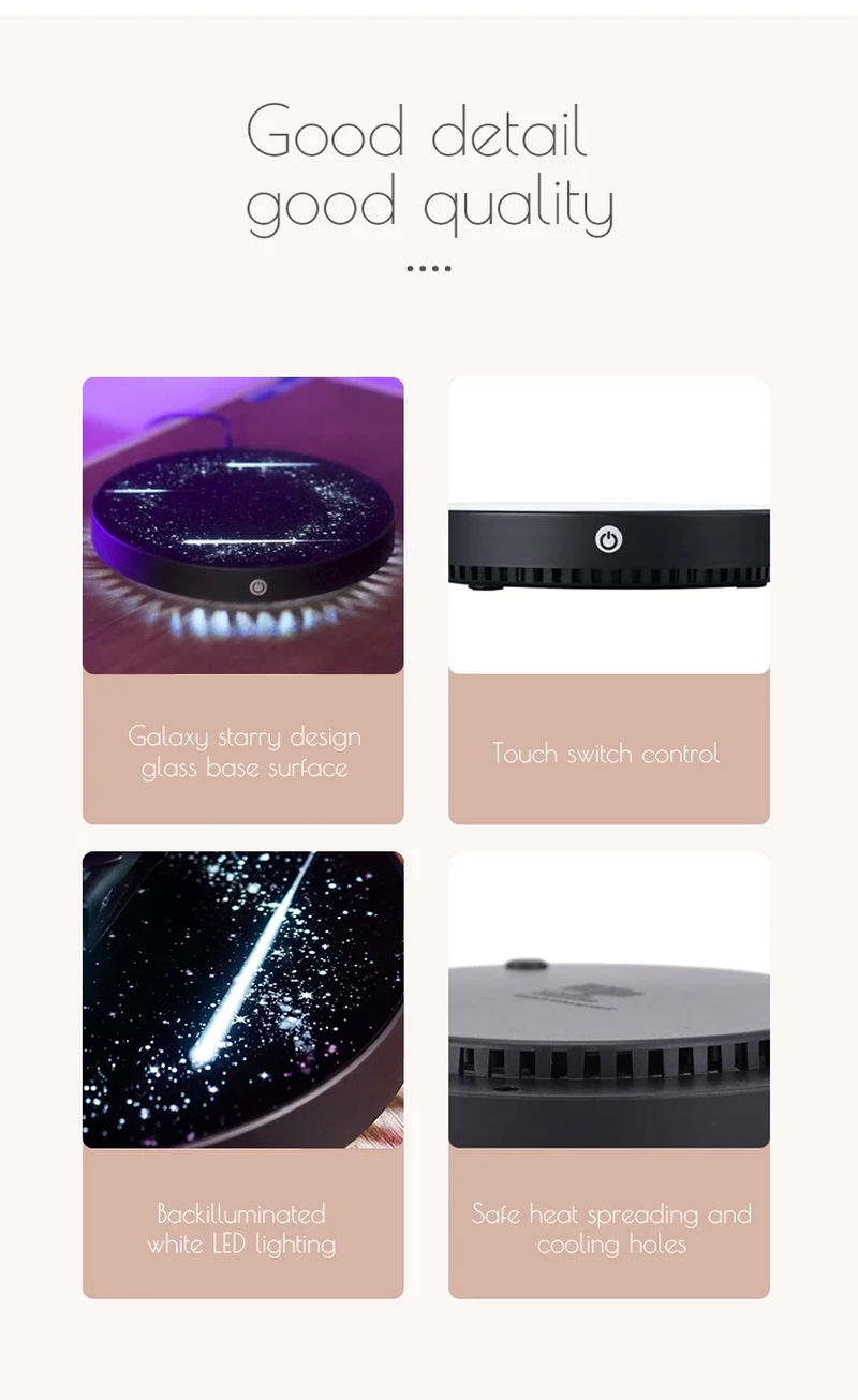 Experience the Magic of Magnetic Levitation with Our 1:36 Scale Diecast Car Model – Stunning Floating Display Base with LED Lights and 360° Rotation for an Unforgettable Desk Decor!