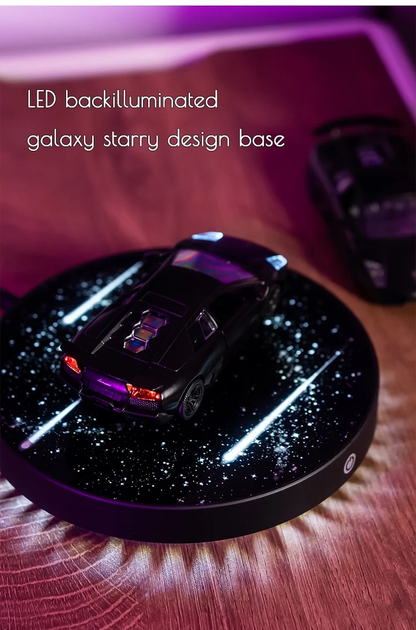 Experience the Magic of Magnetic Levitation with Our 1:36 Scale Diecast Car Model – Stunning Floating Display Base with LED Lights and 360° Rotation for an Unforgettable Desk Decor!