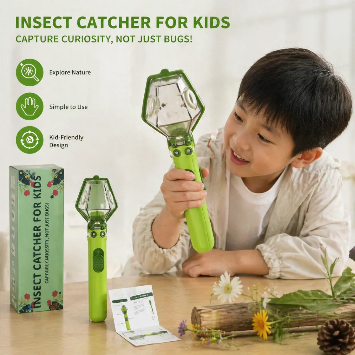 New Explorer Insect Catcher Toy for Kids Outdoor Educational Interactive Bug Observer Gadget for Curious Young Scientists
