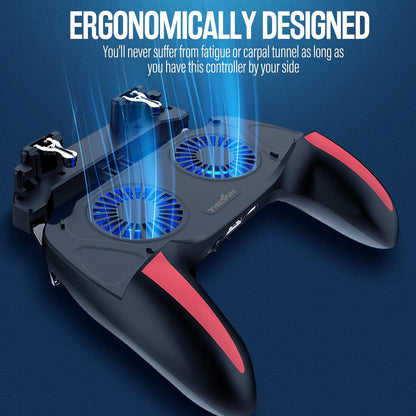 Ultimate Mobile Game Controller with 4000mAh Battery, Cooling Fan & L1R1 Triggers - Perfect for PUBG, Call of Duty & Fortnite on 4.7-7" Smartphones