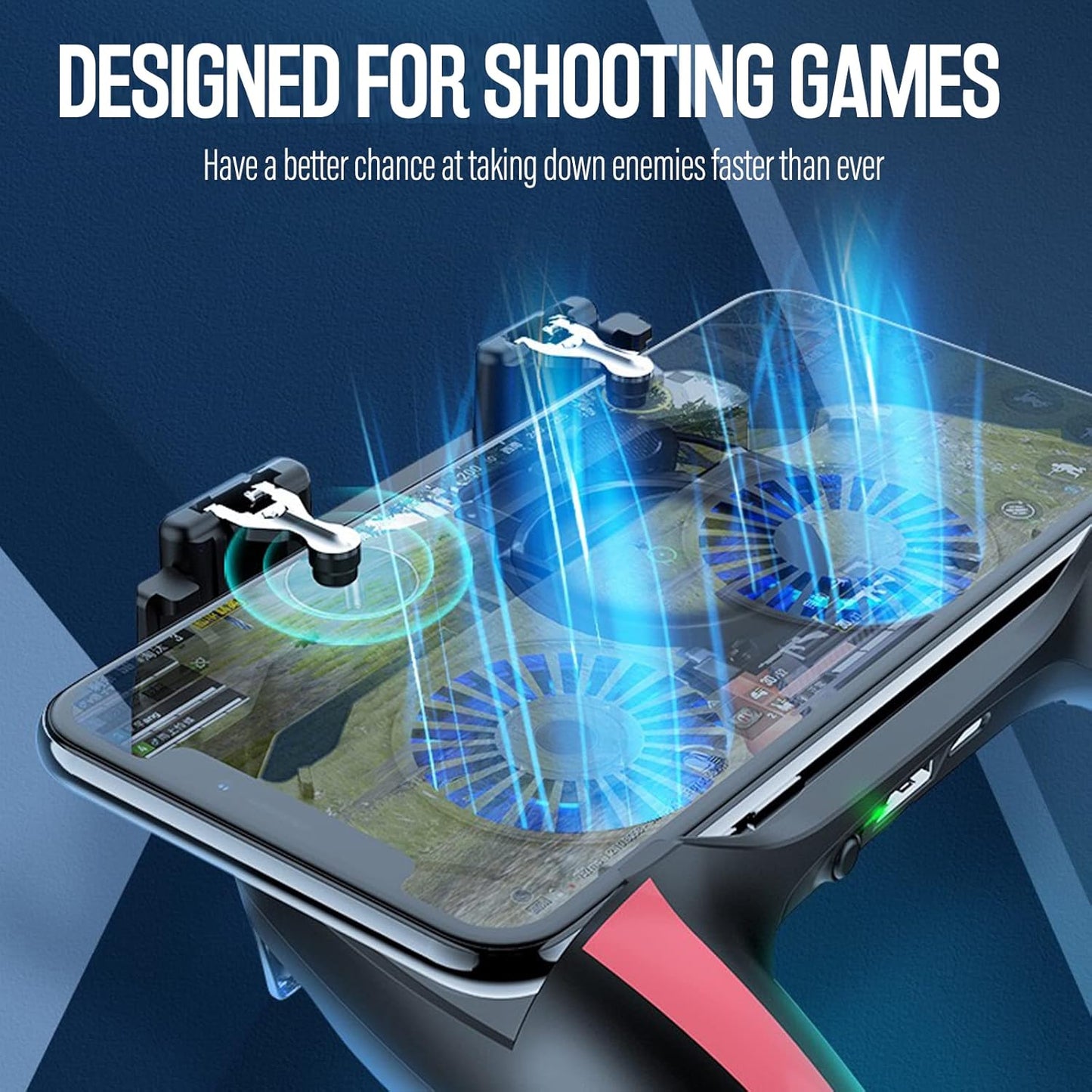 Ultimate Mobile Game Controller with 4000mAh Battery, Cooling Fan & L1R1 Triggers - Perfect for PUBG, Call of Duty & Fortnite on 4.7-7" Smartphones