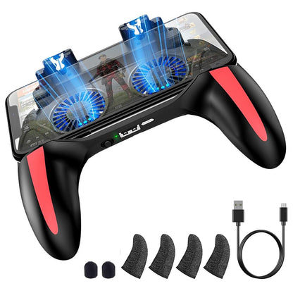 Ultimate Mobile Game Controller with 4000mAh Battery, Cooling Fan & L1R1 Triggers - Perfect for PUBG, Call of Duty & Fortnite on 4.7-7" Smartphones