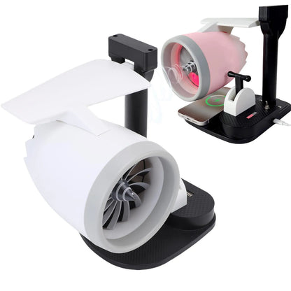 15W 3 in 1 Desktop Turbine Fan 4000Rpm Adjustable Speed Engine Shaped Versatile Desktop Turbine Fan with Humidifier for Office