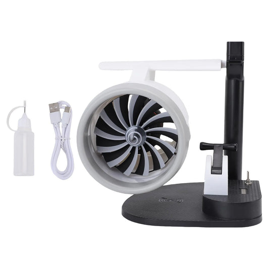 15W 3 in 1 Desktop Turbine Fan 4000Rpm Adjustable Speed Engine Shaped Versatile Desktop Turbine Fan with Humidifier for Office