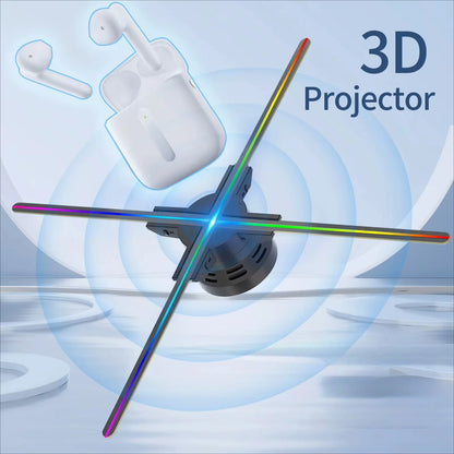 42-56Cm 3D Holographic Projection Wifi Led Logo Holographic Light Player 3D Fan Holographic Advertising Lights